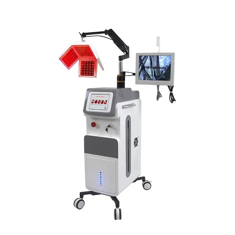 Free Shipping 5 In1 Hair Regrowth Treatments Hair Growth Machine Device Hair Regrowth Anti Hair Loss Massage Machine with Ozone Comb Oxygen Sprayer Ma