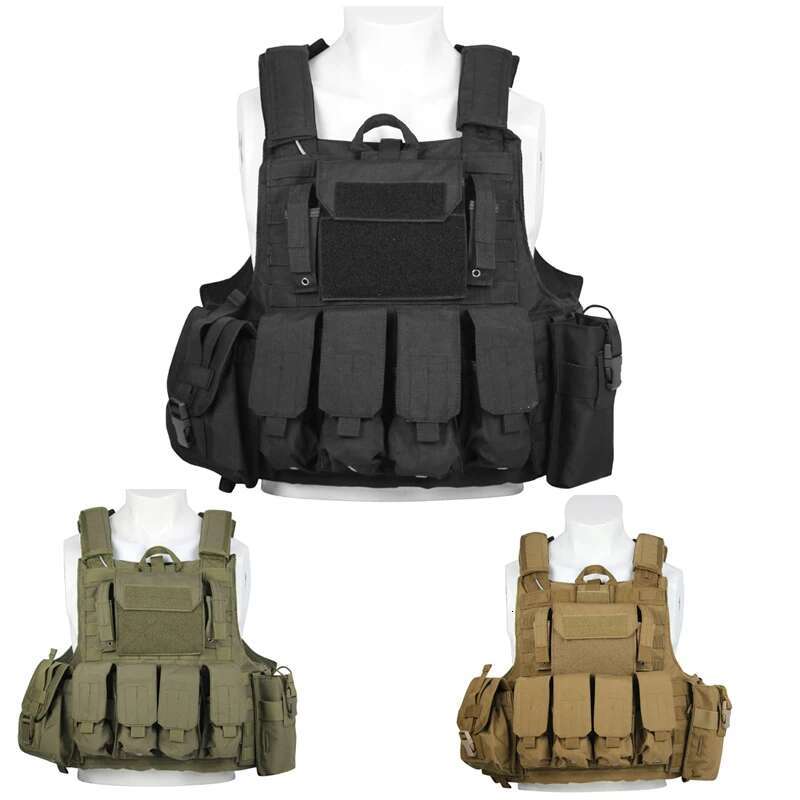 LQARMY Men Tactical 1000D Quick Release Plate Carrier Chest Rig Combat Armor Vests Outdoor Hunting CS Training Airsoft Vest Heavy Duty Hiking Backpack