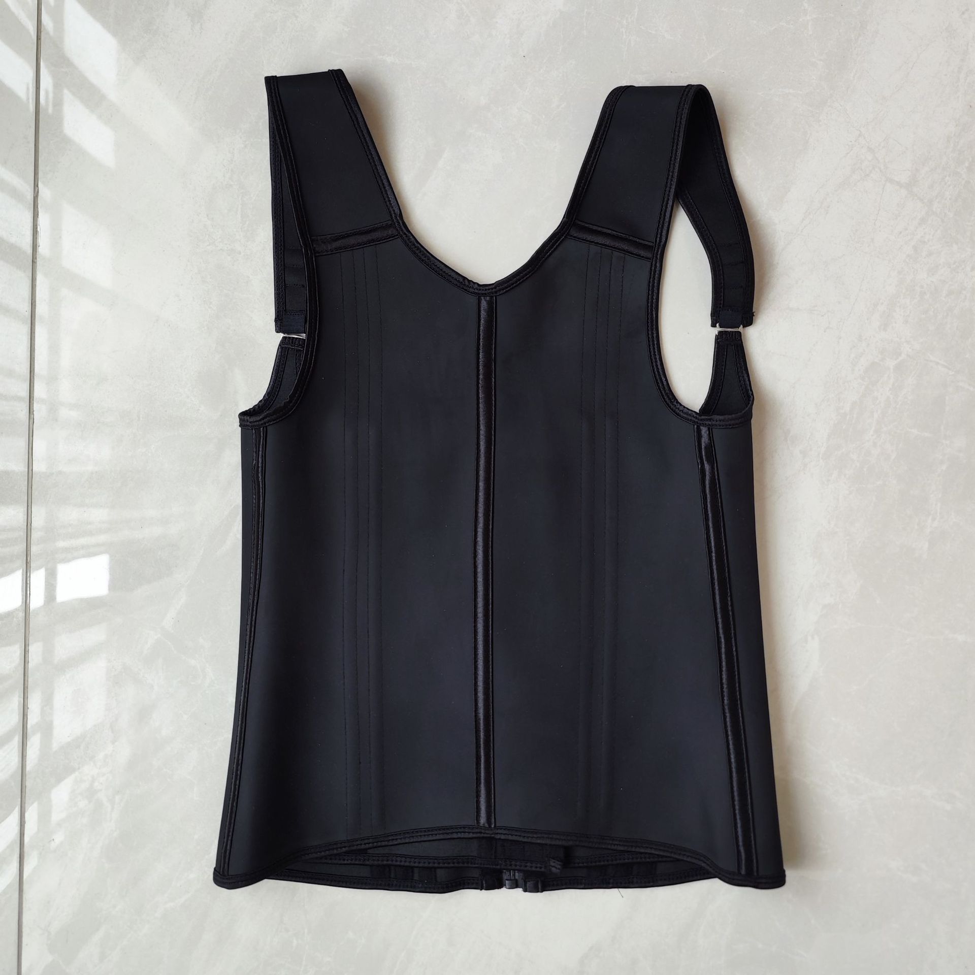 Fajas Colombianas Women Double Compression Waist Trainer Corset with Bone Adjustable Zipper and Hook-eyes Flat Belly Body Shaper 1019