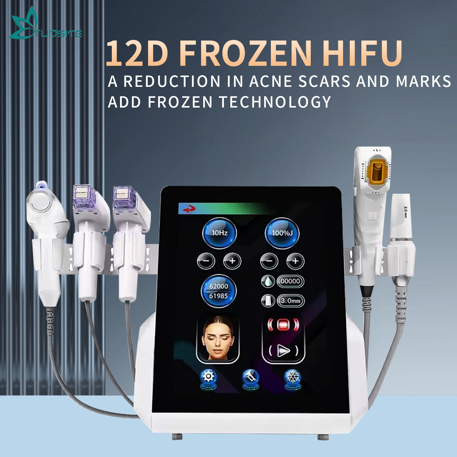 Professional 12D Frozen Hifu Focused Ultrasound Winkle Removal Device