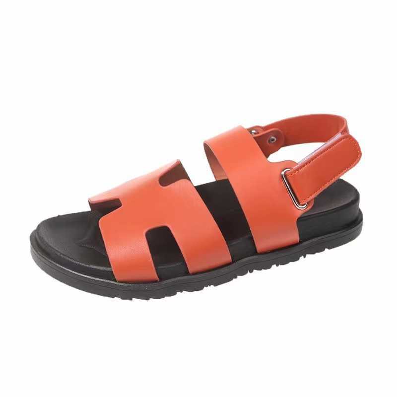Red soled shoes, slippers, sandals, sports shoes, boots Large Word Velcro Roman Sandal