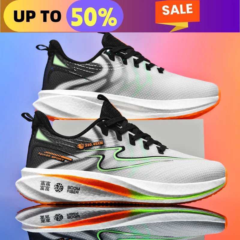 Air Cushi Running Shoes Men Sports Marath Breathable Lightweight M Cfortable Athletic Race Sneakers Hot New Carb Plate Size48 Z250307