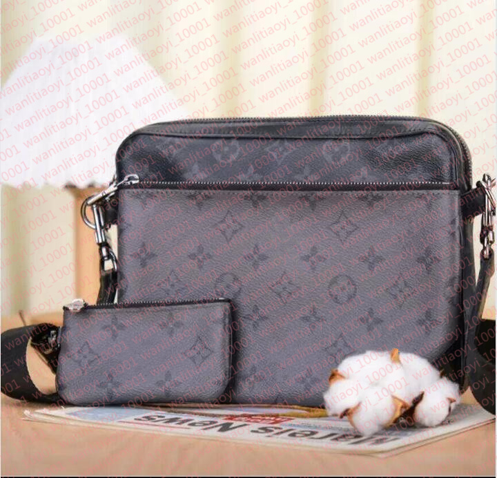 Top 3 piece Quality Messenger Bag Cross Body Wallets Leather Patchwork Men Women handbag shoulder bags designer fashion wallet phone bag Wallets purse tote bag