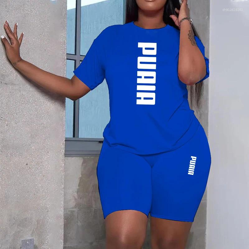 Women's Tracksuits Women Casual Sports Outfits Summer Home Outdoor Comfortable Cool Shorts Tracksuit 2pcs Set Urban Fashion Short Sleeve
