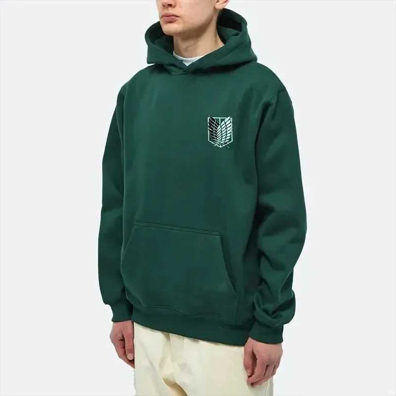 Attack on Titan Mens Hoodie Anime Hoodies Men and Women Streetwear Pullover Harajuku Shingeki No Kyojin Hoodies SweatshirtT250307