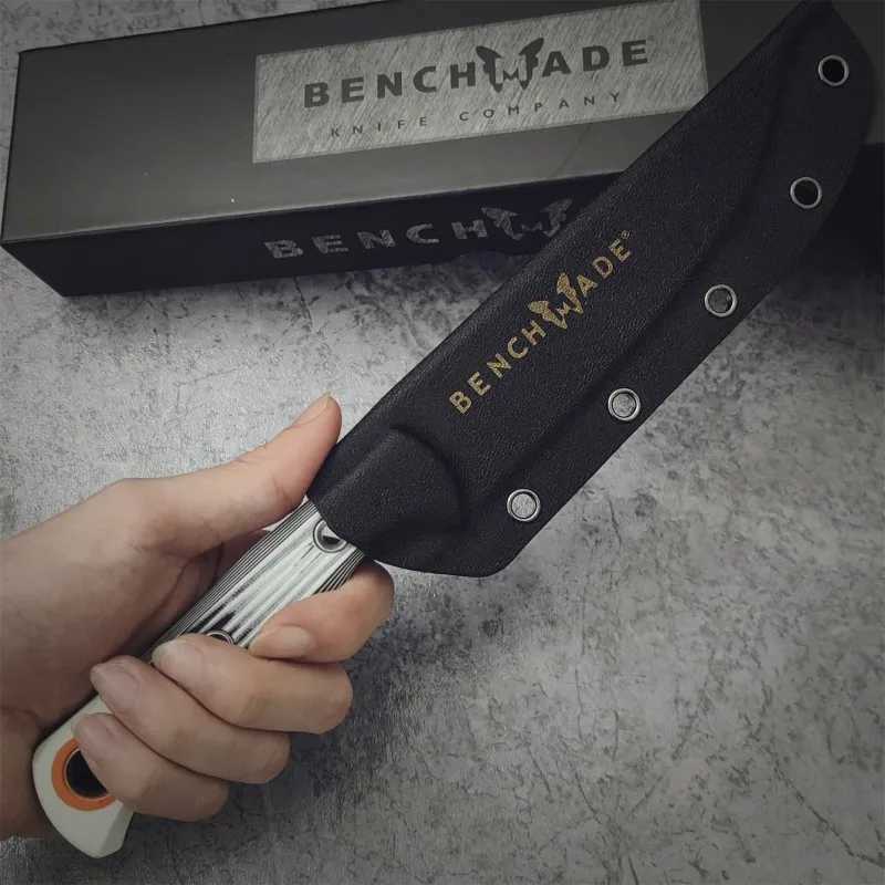 BM Knives 15500-1K Bench S45VN blade G10 Hand Fish Knife Outdoor Cam Baecue DYI Knife PortableXJ250307