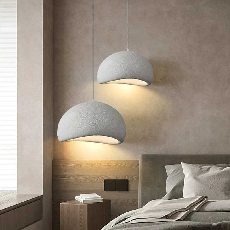 Nordic Wabi Sabi pendant light Modern LED Ceiling Chandeliers Hanging Lamp for Living Room Dining Bedroom Bar Home Decor Fixture X250307
