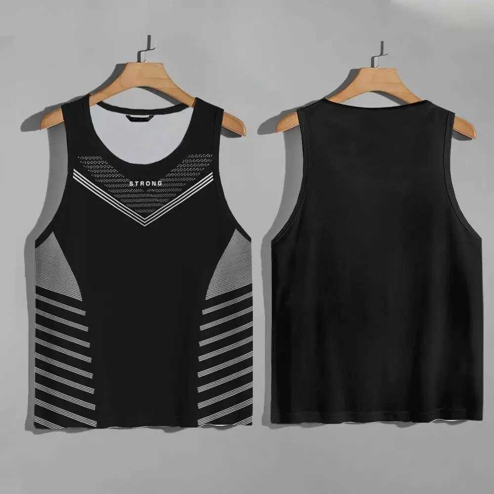 Fashion Quick Dry Breathable Male Vest Summer Casual Sleeveless Shirt Outdoor Fitness Sports Loose Tee Gym T-shirt Man Tank TopT250318