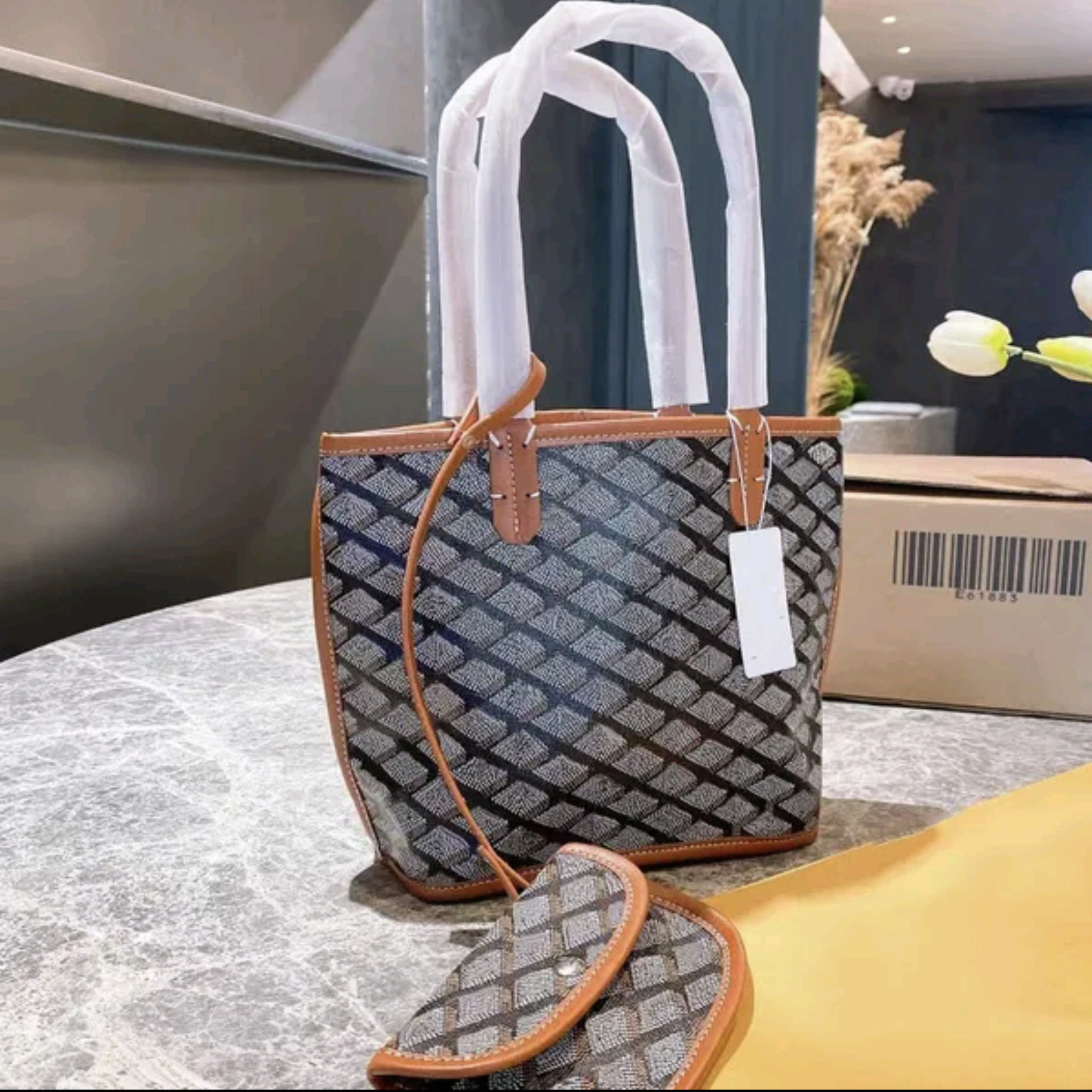 tote Designer shoulder womens handbag square appliques woman crossbody bags messenger cowboy shopping bag ultra-large capacity