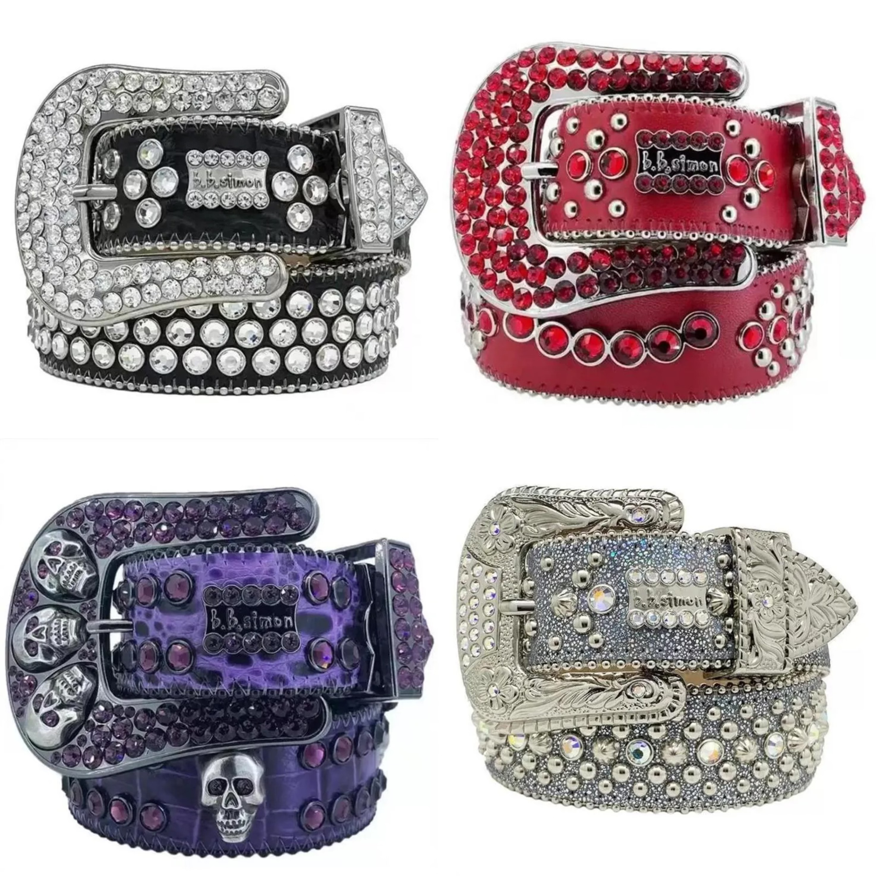 Designer Bb Simon Belts for Men Women Shiny Dia Belt High quality soft comfortable artificial leather durable Multicolour with Bg Rhies