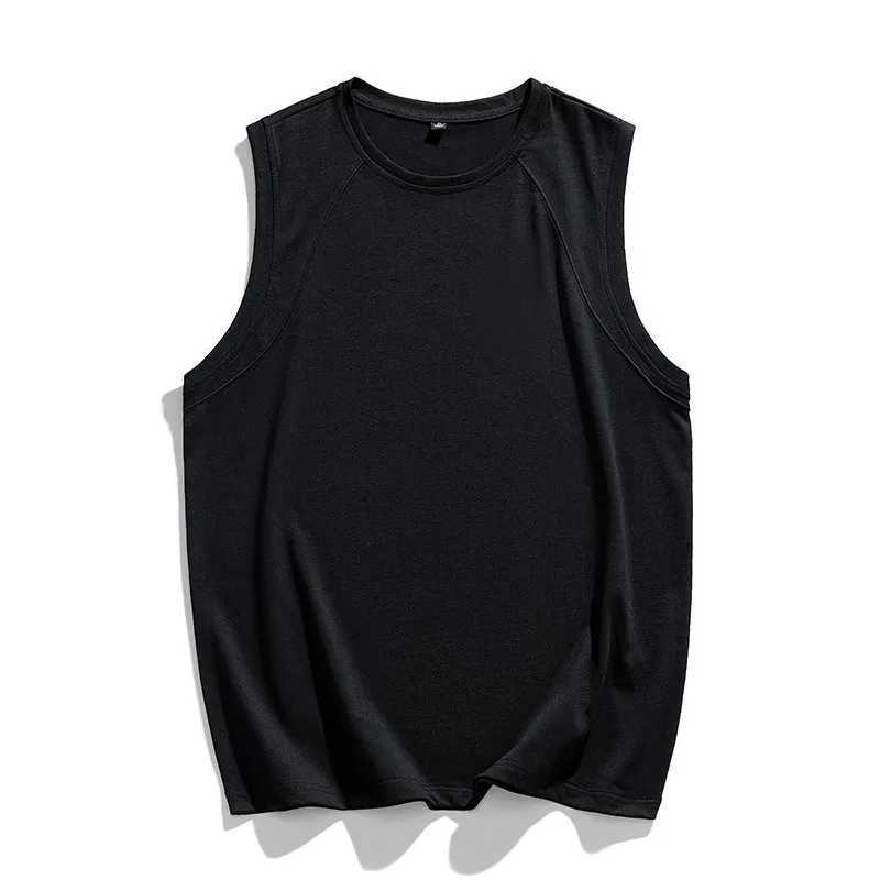 Tank Top Mens Summer Thin Outerwear Fitness Hurdle Breathable Camisole Loose Quick Drying Sleeveless T-shirtT250318