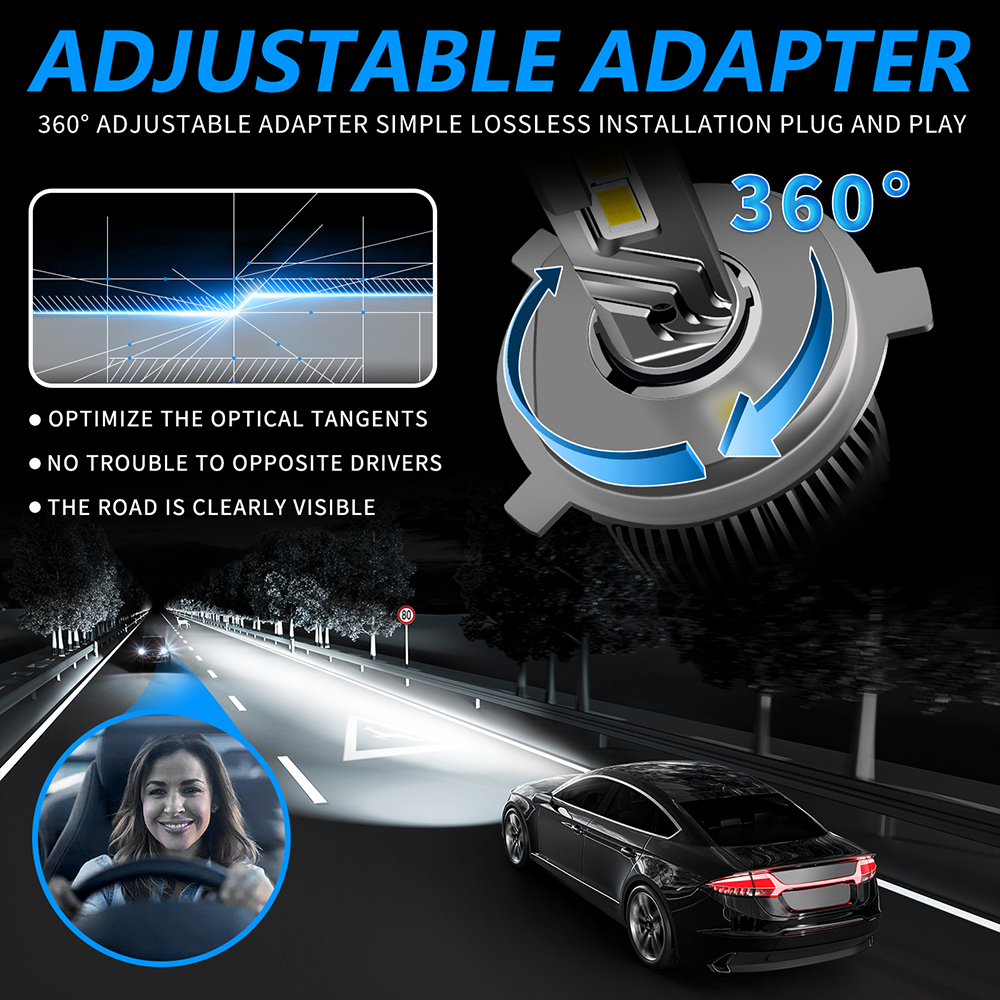 Car Headlight 9005 H11 Fog Lights Bulb, H4 H1 H3 H4 H7 880 9004 9005 9006 9007 Bulbs Auto Lights Plug and Play