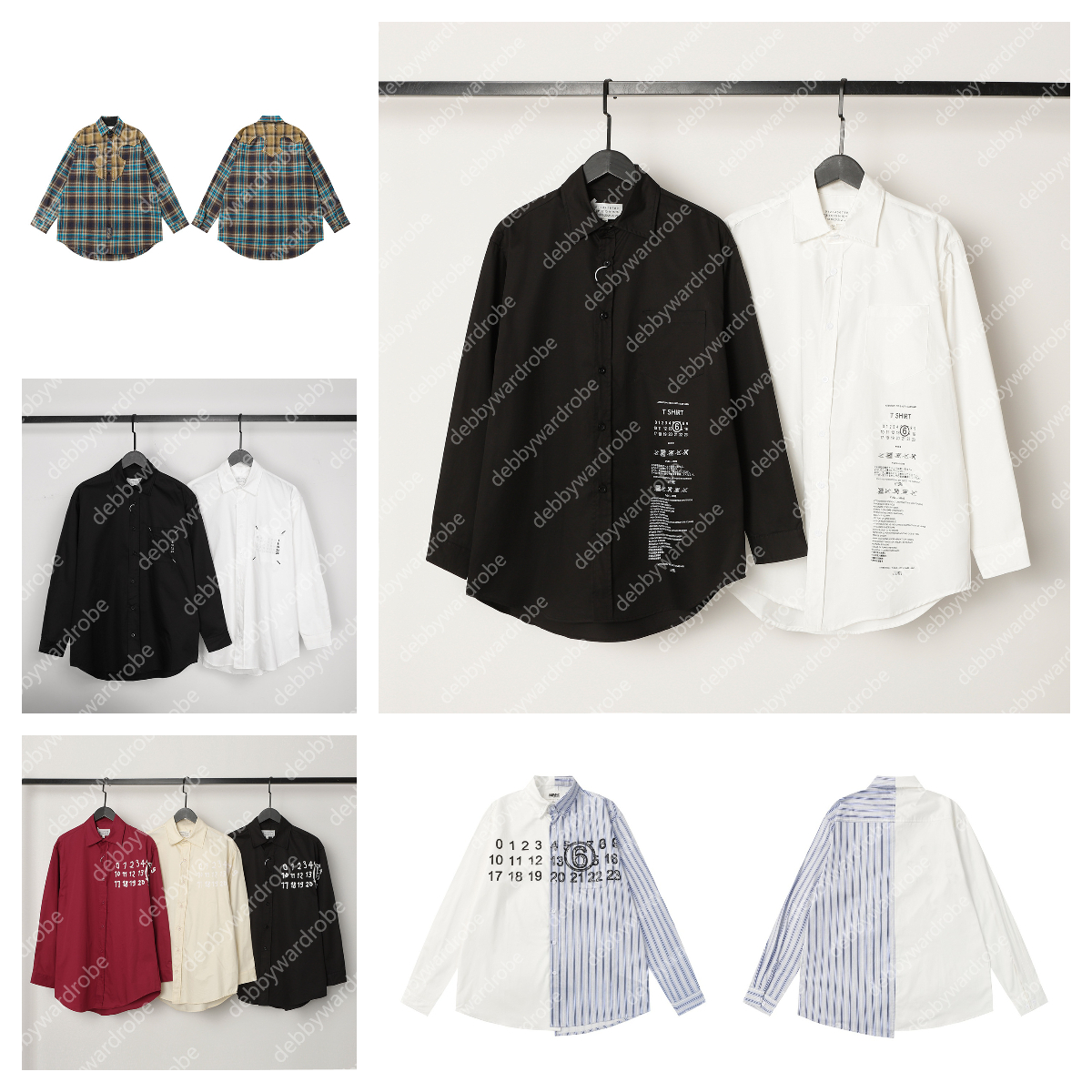 shirts shirts for men designer Margila Mm6 polo shirt designer t shirt long sleeve Classic Spring Couple Tshirt Brand Polos Shirts Men Po For Mens New Style Polo Tee