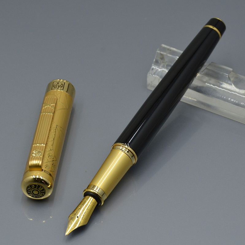 AAA quality Picasso M nib wine red / Black fountain pen school office stationery writing lady ink pens For birthday gift