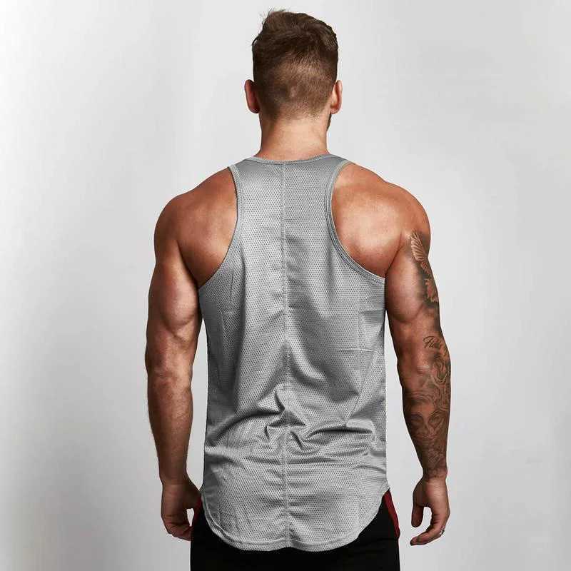 Running Tank Top Men Fashion Trend Sleeveless Vest Fitness Bodybuilding Undershirt Mens Cute Top TankT250318