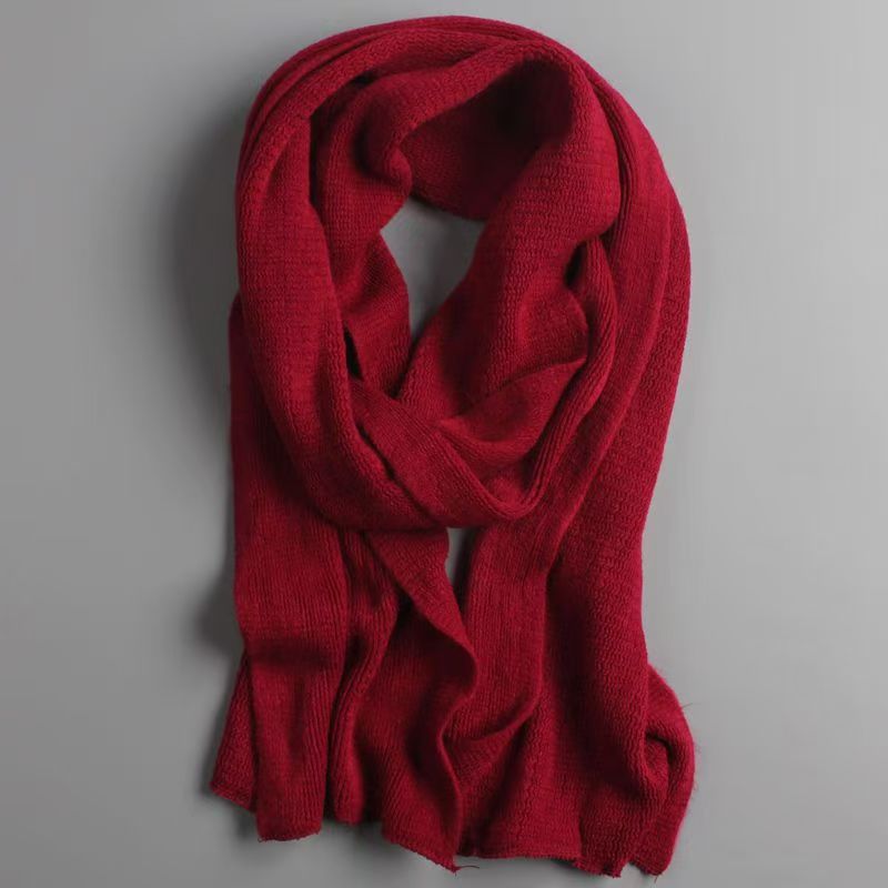T238 new scarf for women in autumn and winter for students, super long wool, warm, Korean style, couples, same style, popular online scarf