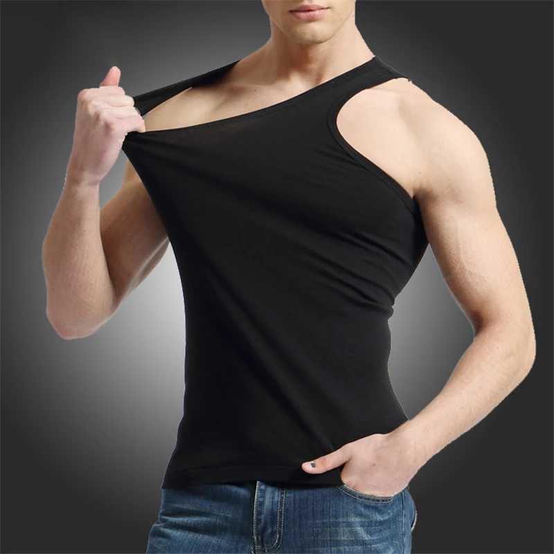 TFETTER Mens Underwear Cotton Tank Top Men High Quality Bodybuilding Singlet Sleeveless Slim Fit Vest Men Tank TopsT250318