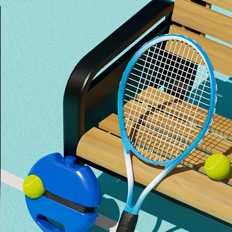 Heavy Duty Tennis Training Aids Base With Elastic Rope Ball Practice Self-Duty Rebound Tennis Trainer Partner Sparring Device 250306