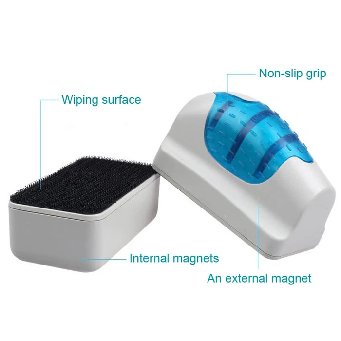 Magnetic Brush With Scrapers Practical Floating Aquarium Fish Tank Ultra Glass Algae Curve Cleaner Window Magnets Cleaning Tools 250228