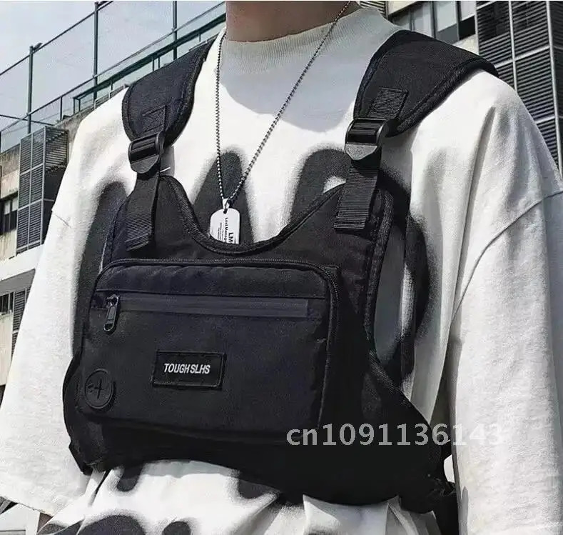 High Quality Nylon Mens Chest Pack Trend 2024 Tooling Vest Bags Multifunctional Bag Waterproof Rig Storage Unisex 250227