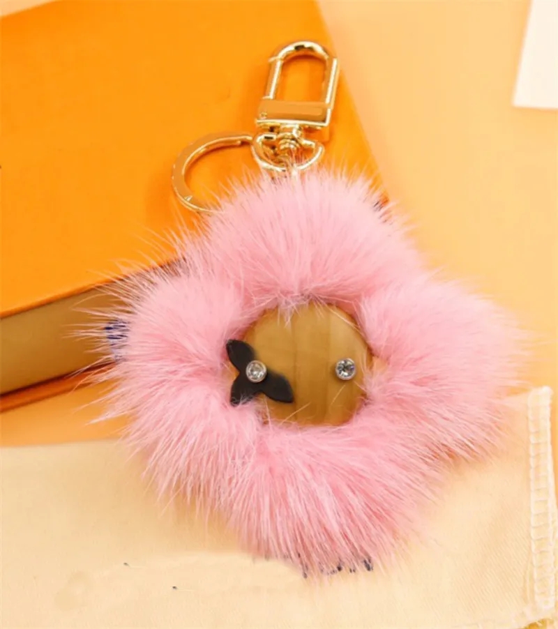 Designer Keychains Lanyards Monogram Pendant car keychain Small Accessories bag charm Decoration Plush Key chain Cute Monster Backpack Pendants R250611