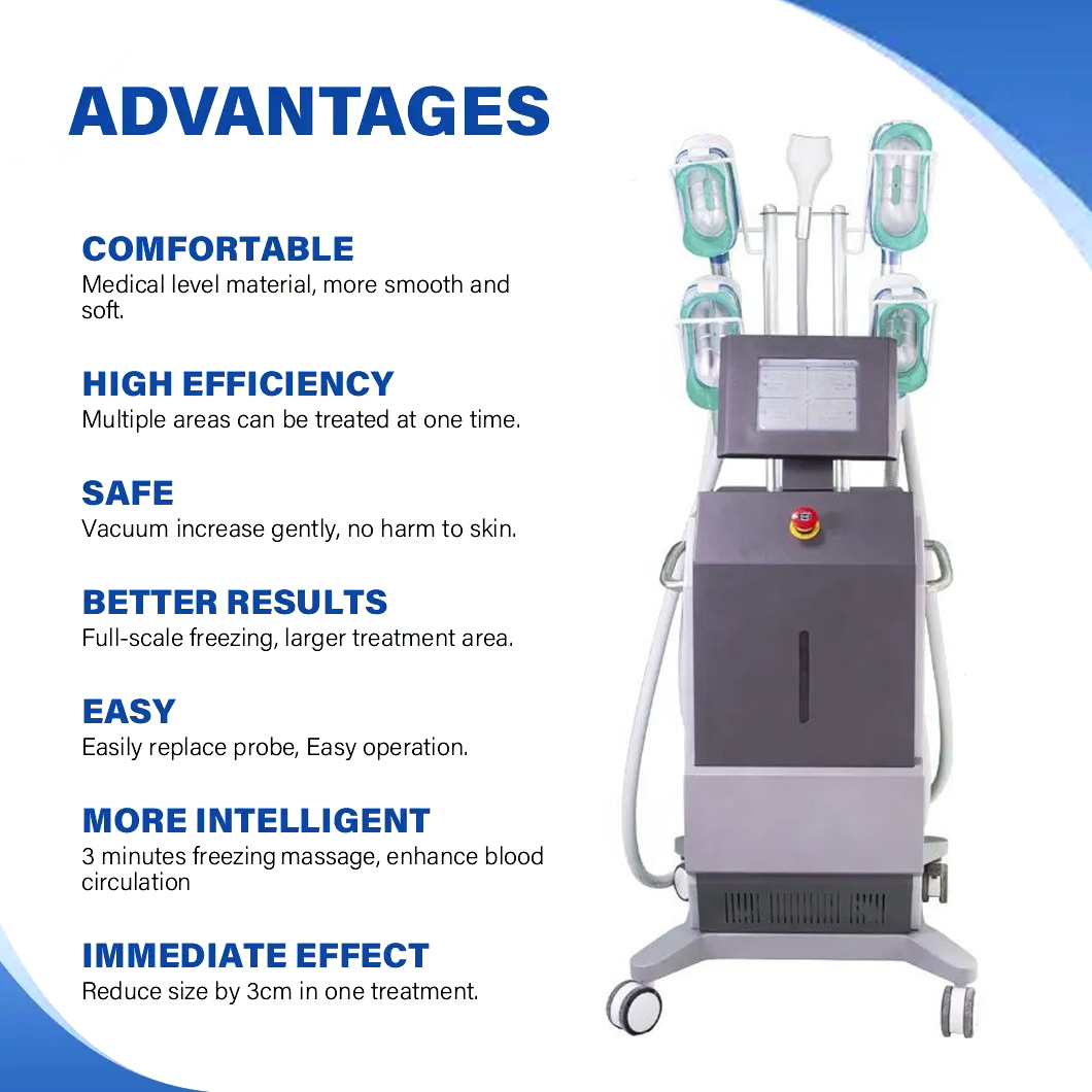 Multifunctional 5 In 1 Weight Loss Body Contouring Effective Fat Freezing 360 Cryolipolyse Criolipolisis Cryotherapy Cryolipolysis Slimming Ma