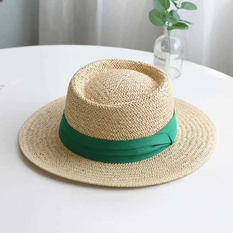 Straw Hat Large Wide Brim for Women Summe Travel Holiday Beach UV Sun Protection Panama Cap Fashion Femme Foldable Visors Hat W250307