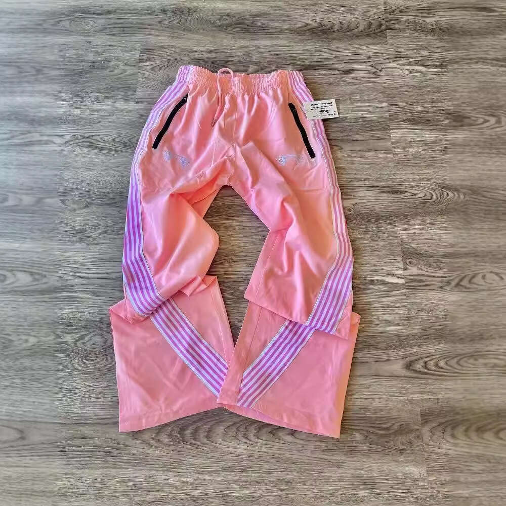 American style striped casual for men and women, y2k high street loose sports wide leg pants, track pants