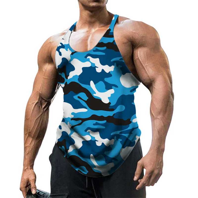 Summer Mens Gym Stringer Y Back Tank Tops Male Bodybuilding Sleeveless T shirt Cotton Fitness Vest Muscle Singlets Workout TopsT250318