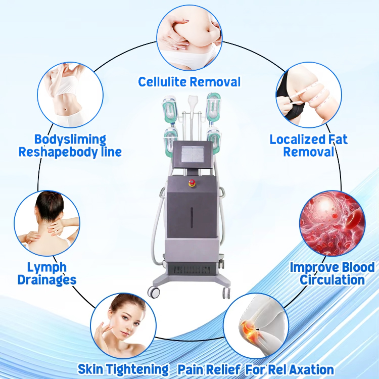 Multifunctional 5 In 1 Weight Loss Body Contouring Effective Fat Freezing 360 Cryolipolyse Criolipolisis Cryotherapy Cryolipolysis Slimming Ma
