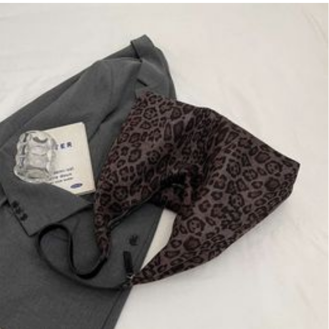 Women Cheetah Printed Tote Large Capacity Suede Leopard Print Handbag Vintage Shoulder Female Commute Bag