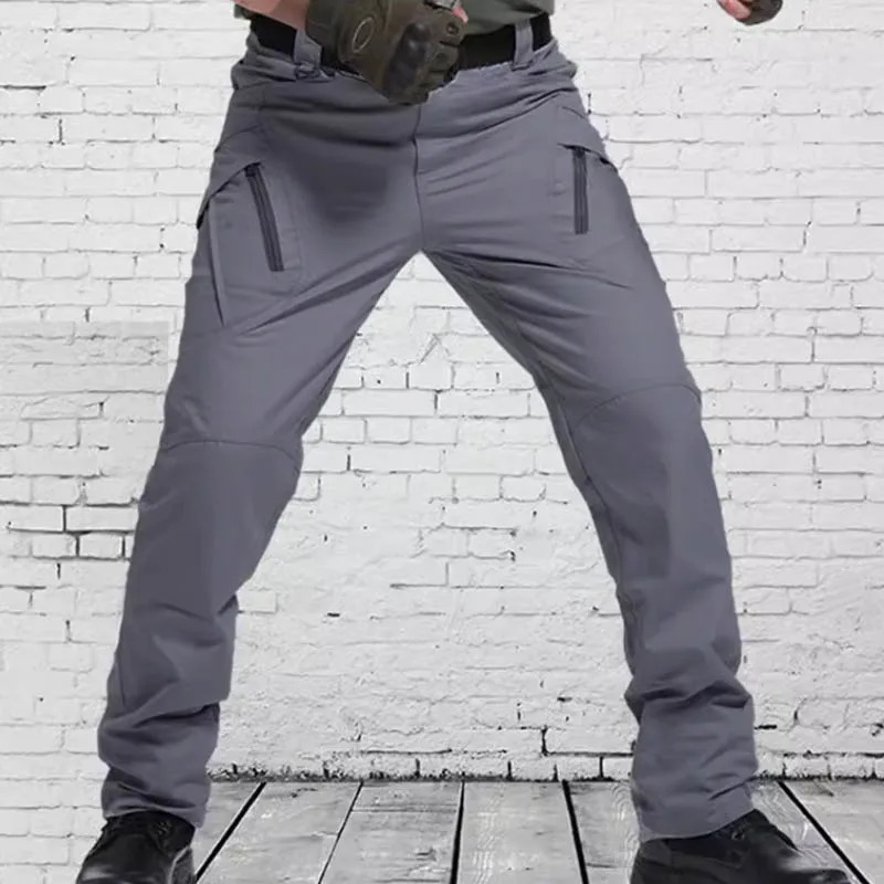 Lightweight tactical pants reinforced edition mens outdoor casual elastic work pants summer straight leg pants 250305Z
