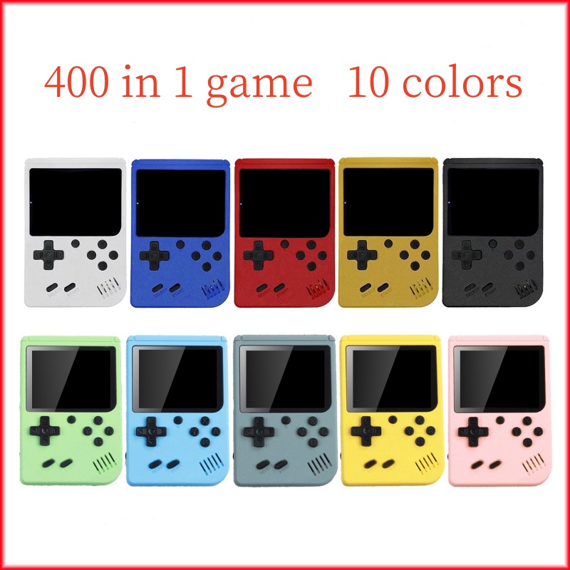 Mini Retro Handheld Portable Game Players Video Console Nostalgic handle Can Store 400 super Games 8 Bit Colorful LCD