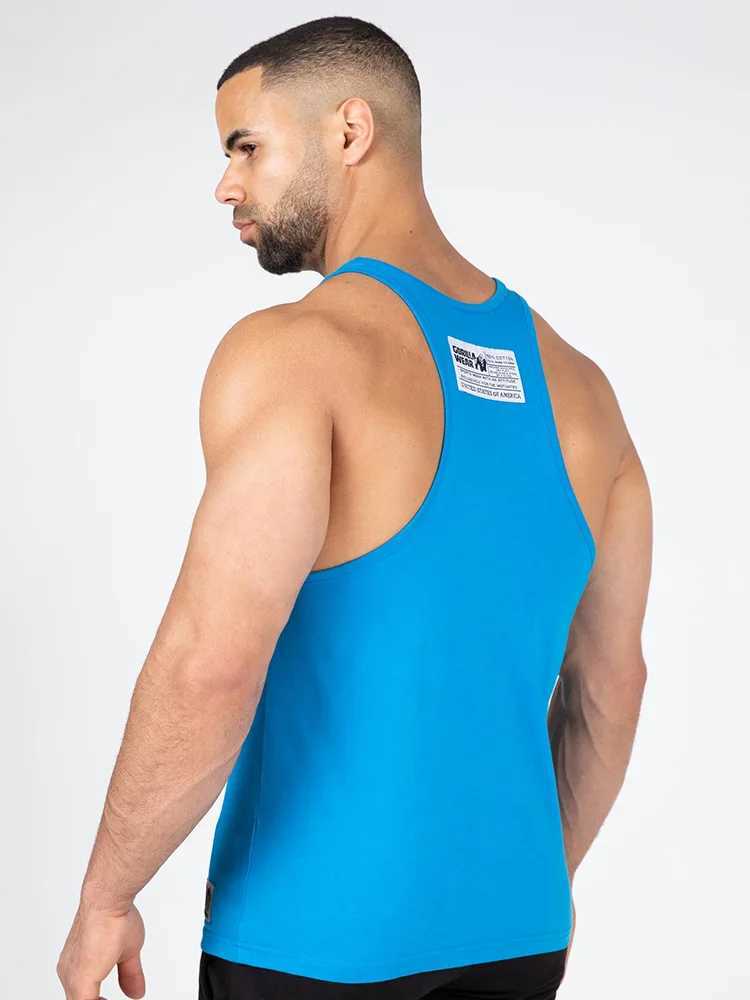 New Mens Summer Europe And The United States Style Relaxed Casual Fashion Vest Soaking Wet Gas Soft Skin Sports Fitness VestT250318