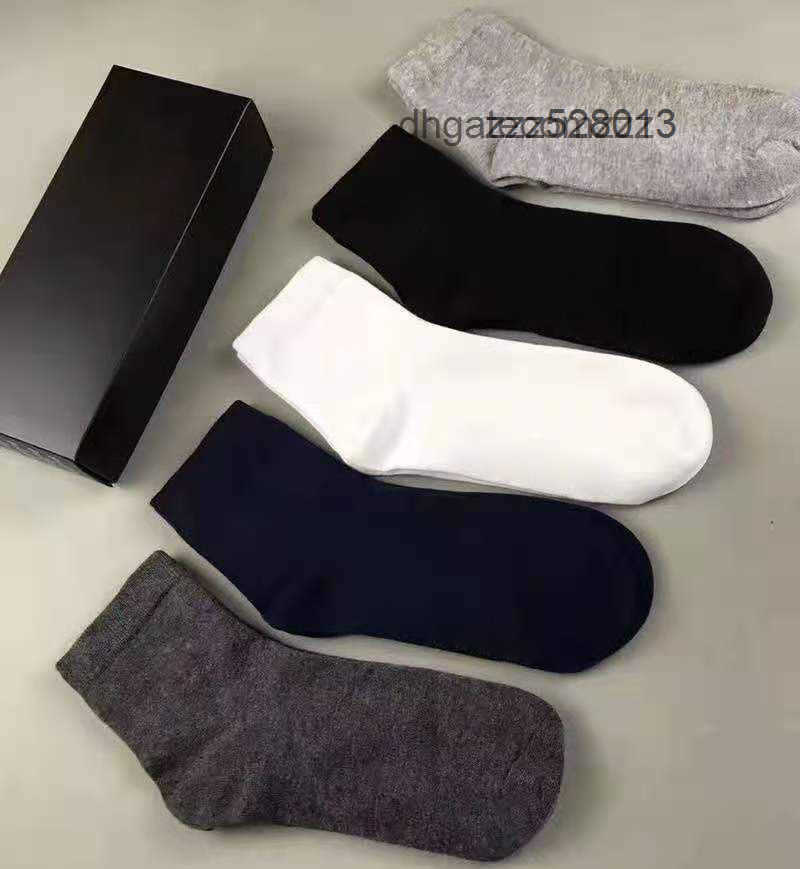 Classic Letter Socks For Men Women Stocking Fashion Ankle Sock Casual Knitted Cotton Candy Color Letters Printed 5 Pairs/Lot Come With 25s21