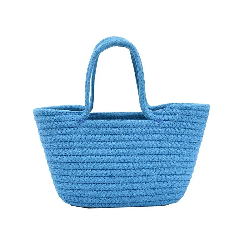 Autumn Womens Bag 2023 High Quality Straw Capacity Solid Color Selling Beach Holiday Shopping Handbag 250227
