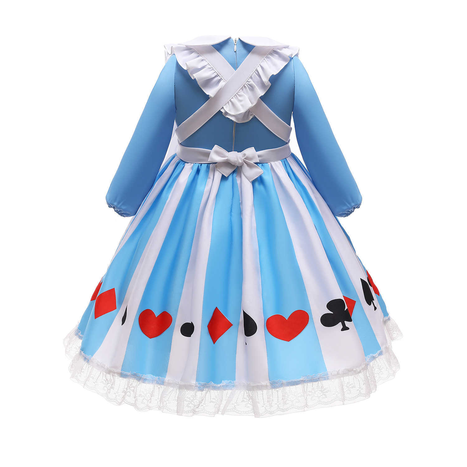 Girl's Dresses 2020 girls Lolita childrens long sleeve two piece Princess Alice dress maid childrens skirt Y250307OYMB