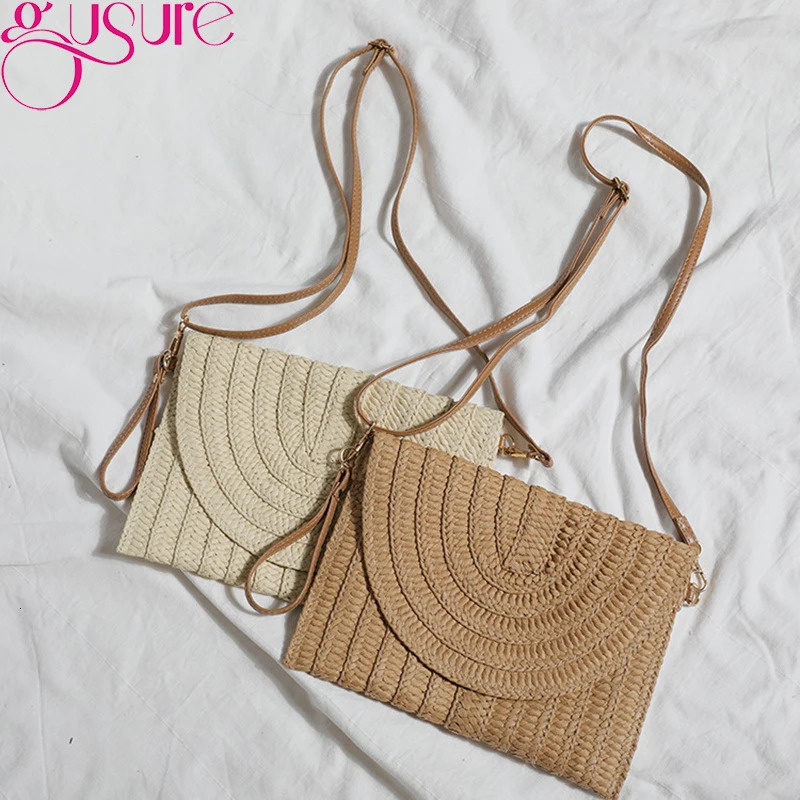Womens cross body bag beach handbag casual summer handmade envelope womens 250227