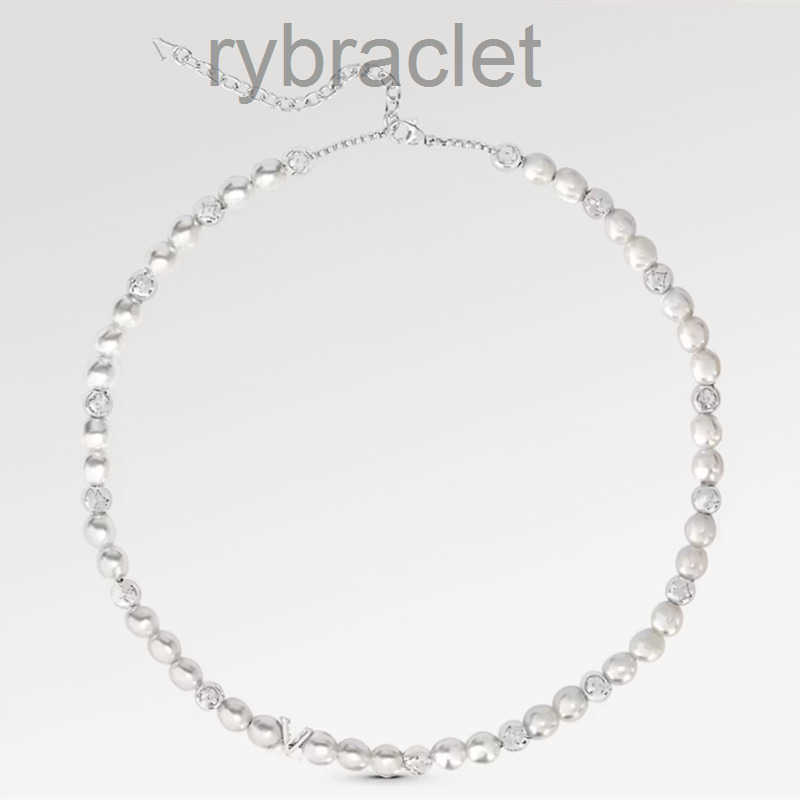 With Box designer White Beads Pendant Necklace love mens and womens pendant necklaces fashion stainless steel necklace mans Valentines day gifts for woman