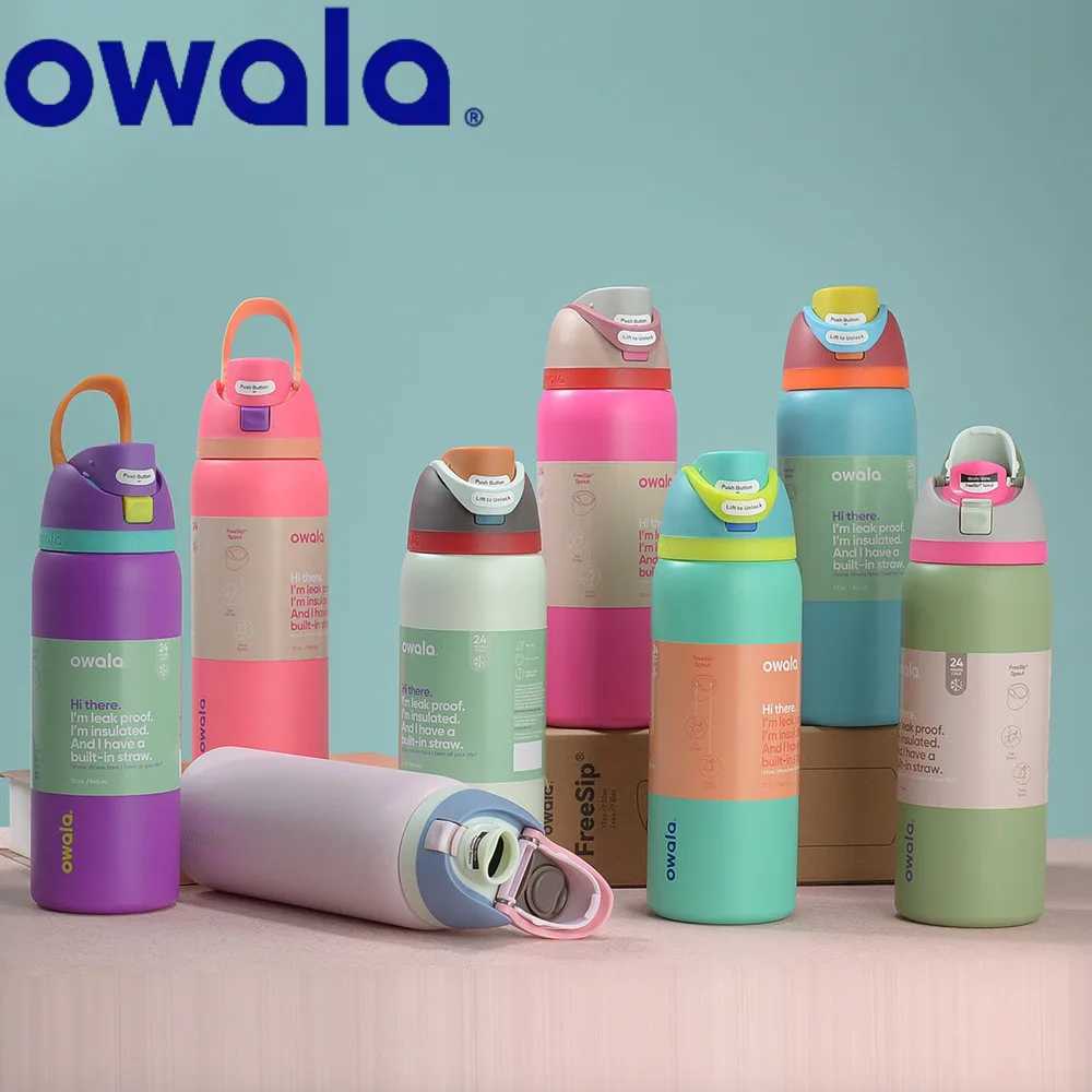 Owala Cup Vacuum Flasks Thermoses Water Bottle Drinkware Thermo Tumbler Stainless Steel Thermal Mug Original Cold Hot CoffeeT250310