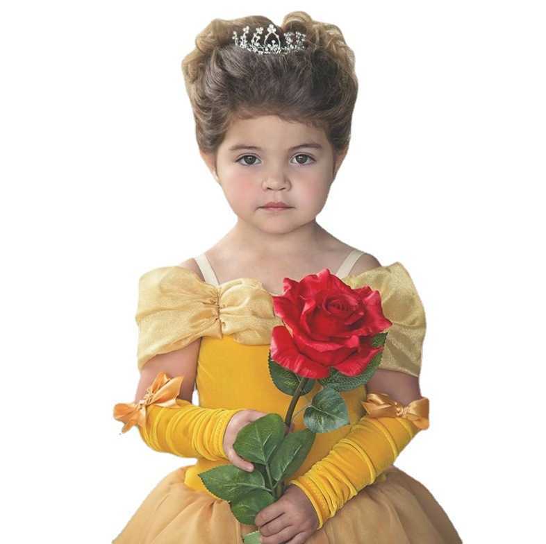Girl's Dresses New baby princess dress pink childrens poncho dress show Dress Halloween blue competition purple dress Y25030715NN