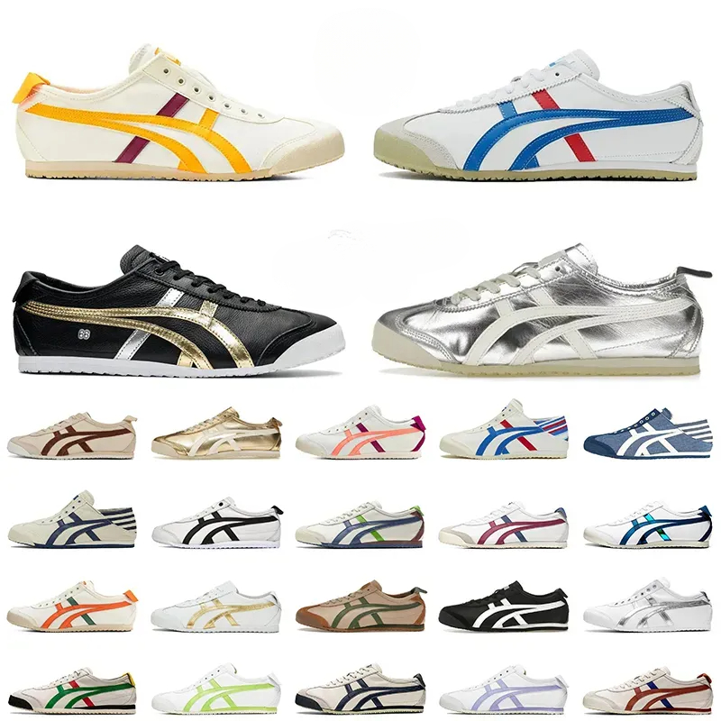 Fashion Casual Designer Shoes Women Mens Slip-On Leather Silver Birch Green Red Yellow White Black Canvas Trainers Jogging Sports Sneakers