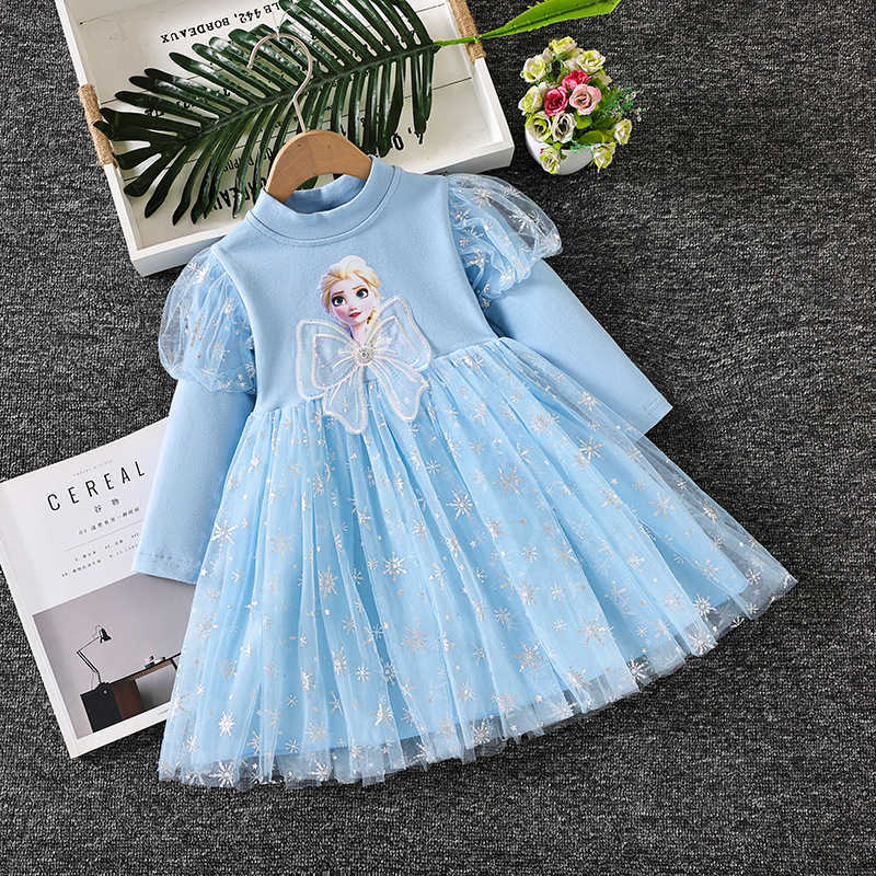 Girl's Dresses Girls dress 2025 autumn outfit Western style childrens princess dress girl long sleeved fluffy gauze skirt Y250307X274