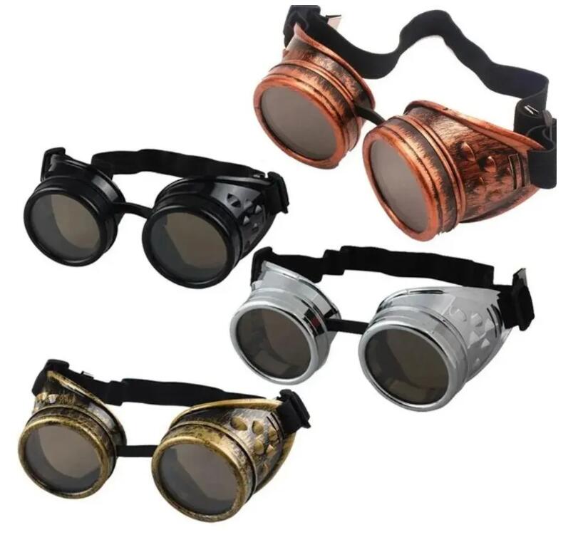 Unisex Gothic Vintage Victorian Party Favor Style Steampunk Goggles Welding Punk Gothic Glasses Cosplay Z 3.8