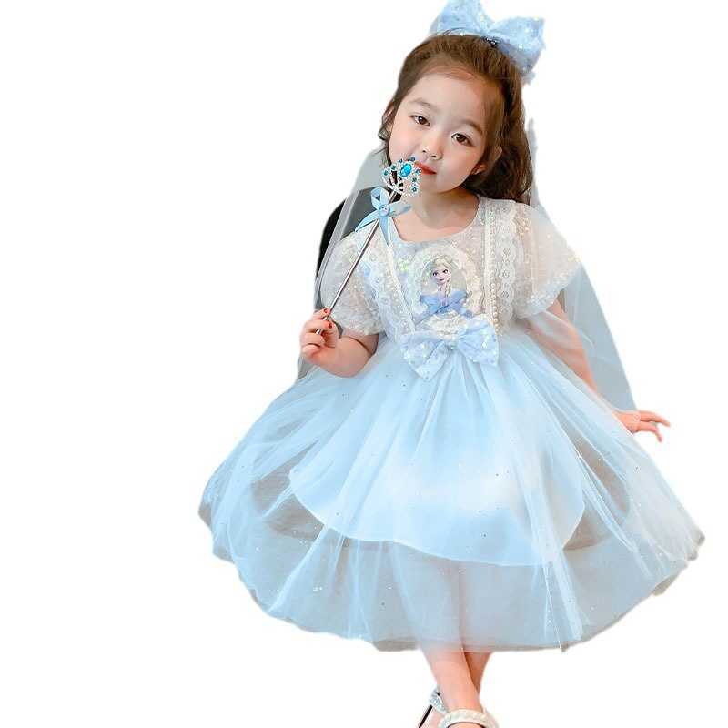 Girl's Dresses Girls Princess Dress 2024 New Summer Style Western Baby Summer Dress Girls Summer Dress Childrens Dress Y2503070H7B