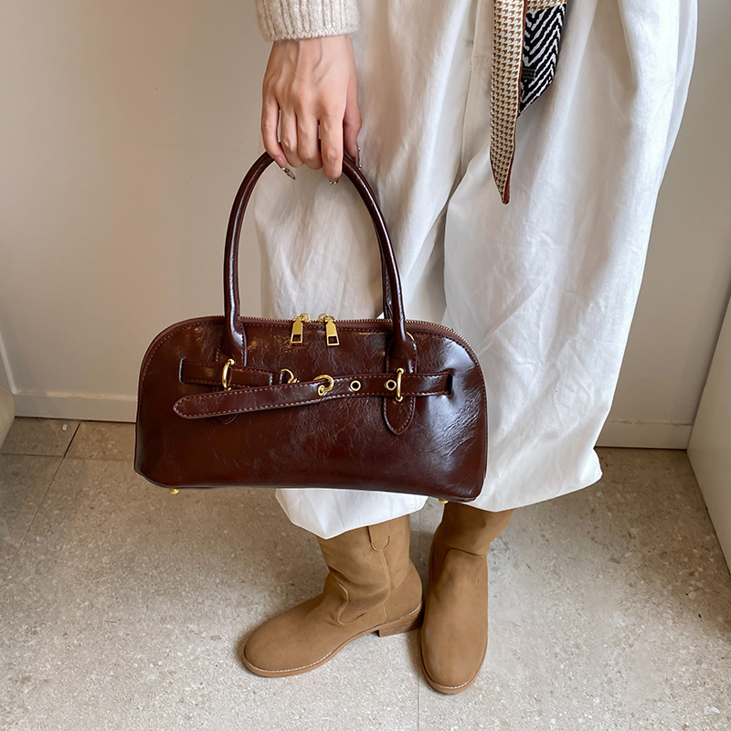 High Quality Leather Armpit Bag Fashionable Designer s New Crossbody Bag Original Bowling Bag 2025S Multifunctional Briefcase Storage Bag Wallet Handb