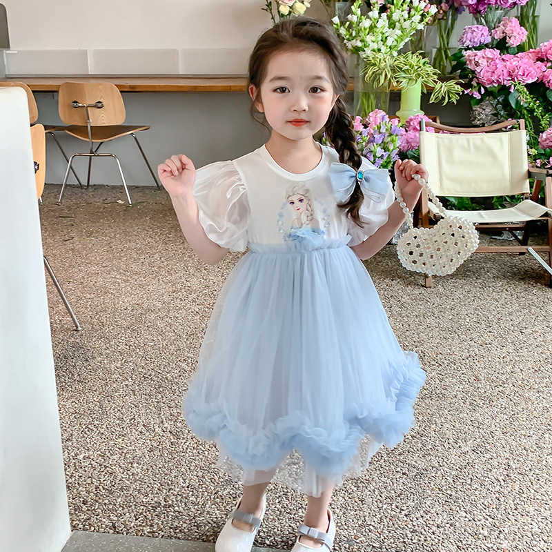 Girl's Dresses Girls Princess Dress 2024 New Summer Style Western Baby Summer Dress Girls Summer Dress Childrens Dress Y2503070H7B