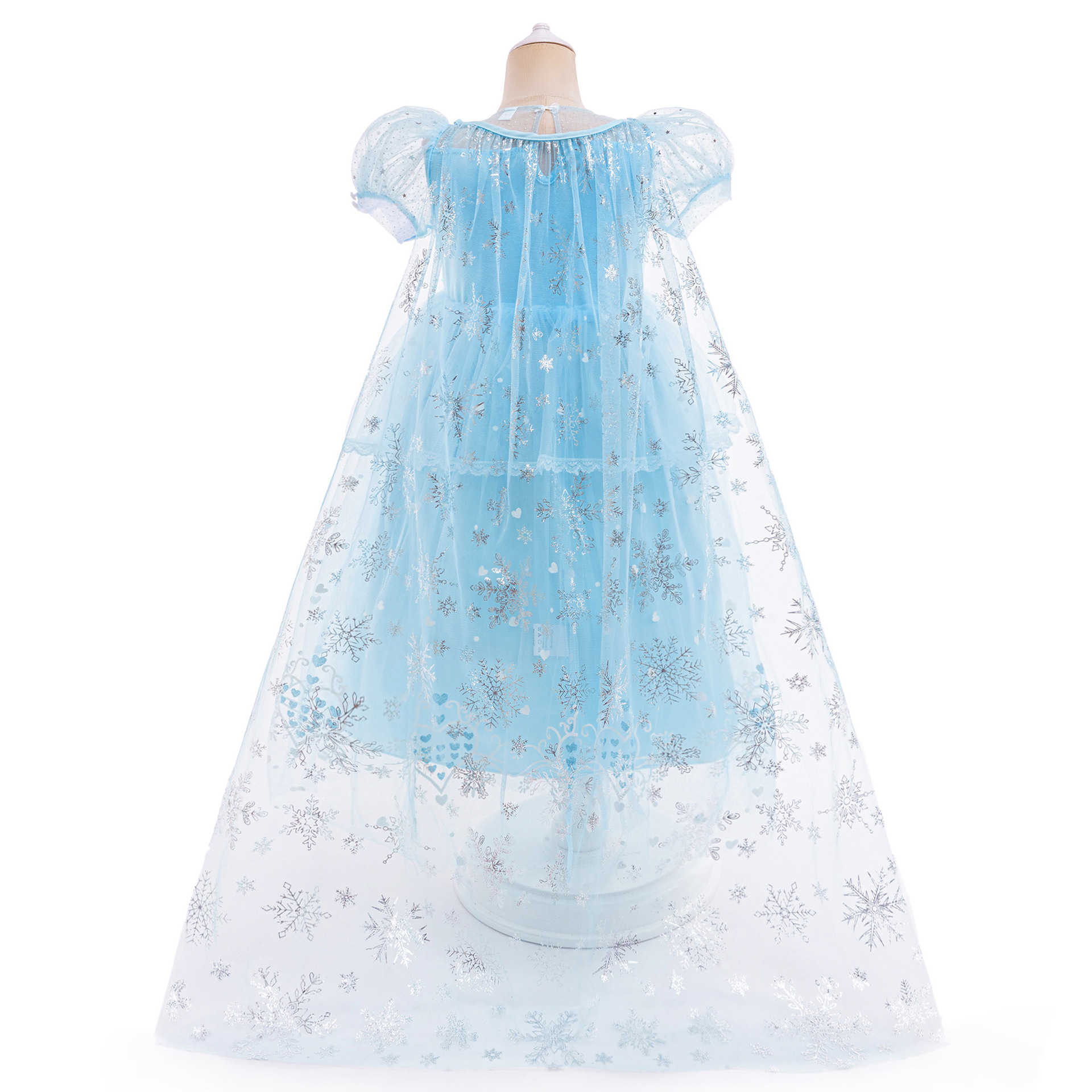 Girl's Dresses Girls Princess Dress Summer New Ice and Snow Romance Western Style Dress Little Girl Puffy Skirt Y250307ZY13