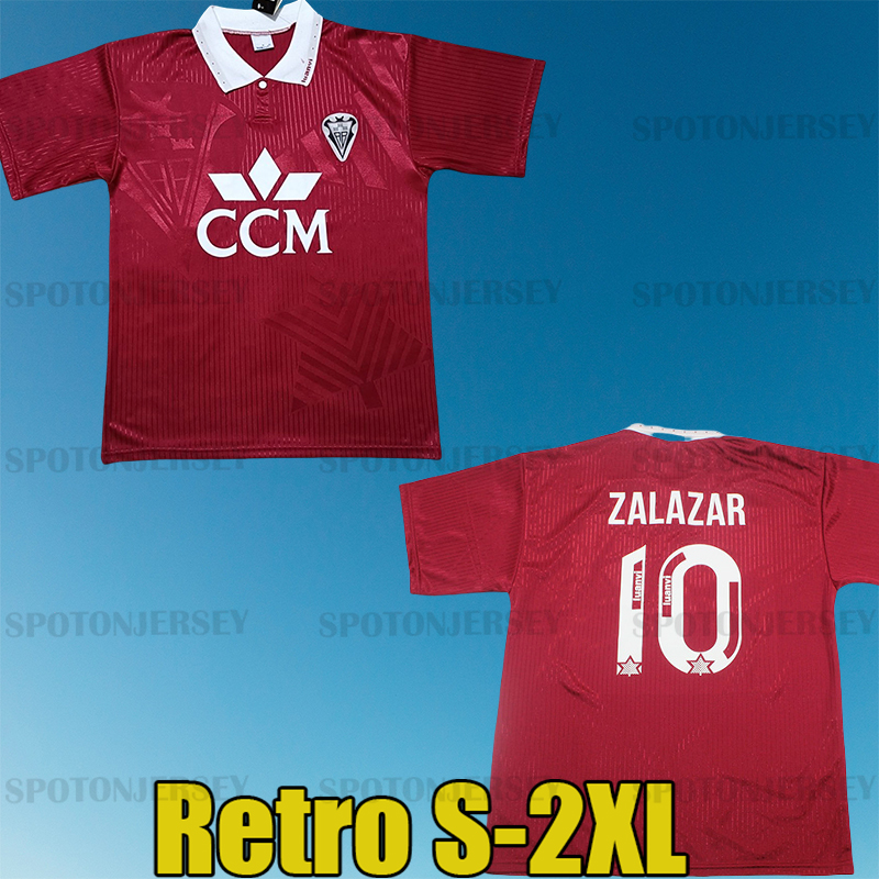 1994 1995 Albacete retro soccer jerseys men S-2XL 94 95 camiseta Albacete vintage football shirts red tops tee shirts