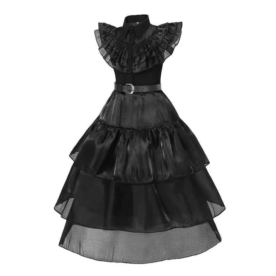 Girl's Dresses Halloween Adams cosplay dress girl princess dress costume Y250307P2BO
